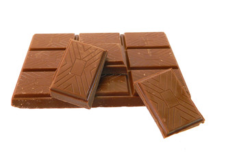chocolate isolated on white background