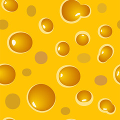 Seamless vector pattern with cheese texture.