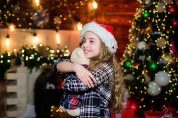 I love you. Happy new year. Elf child. Xmas tree. Happy holiday. Little girl in red hat. Happy christmas. Santa claus little girl. Chriatmas interior. Christmas time. This is for you