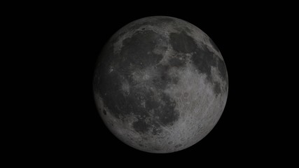 夜の地球に浮かぶ大きな月1912