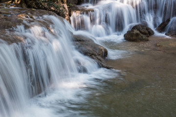 Fototapeta premium Kroeng Krawia Waterfall, Kanchanaburi Thailand