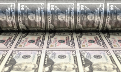 Printing US Dollar Notes