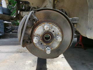 car brake pads, maintenance suspension of cars
