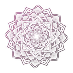 flower color mandala decorative ornament