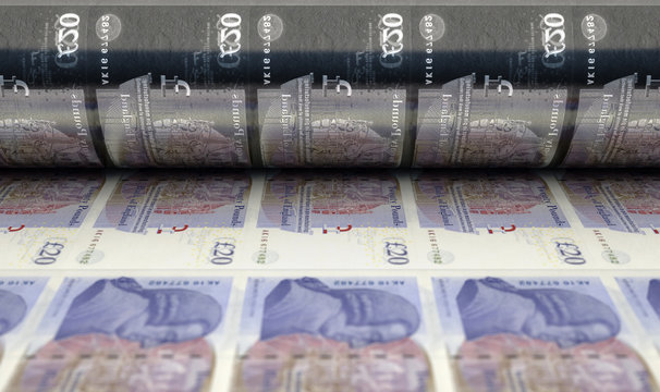 Printing British Pound Notes