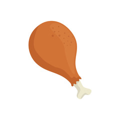 chicken delicious food isolated icon vector illustration design