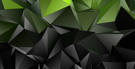 Fototapeta premium 3d Triangles, abstract background. Design wallpaper.
