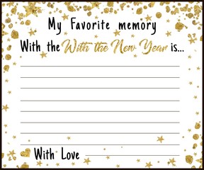 New Year's wish list. Christmas page with sweets, Printable page, winter planners for notebooks. wish list, New Year's resolutions, to-do list, buy.