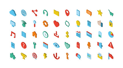 bundle of social media icons