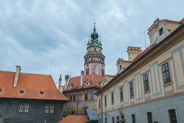 Autumn scenery of Cesky Krumlov, Czech