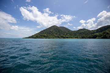 Koh Chang Island overview from Kai Bae view point. Koh Chang is biggest island locate in Trat province, Thailand.