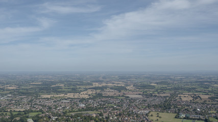 Fototapeta na wymiar Worcestershire UK aerial countryside view