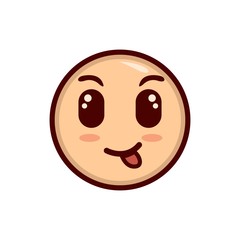 emoticon expression design mascot vector