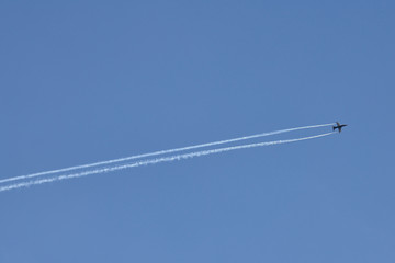 The appearance of military planes