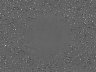 Water Droplet On Black Textured Surface
