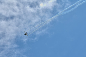 The appearance of military planes
