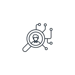 hr solutions creative icon. line multicolored illustration. From Human Resources icons collection. Isolated hr solutions sign on white background