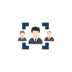 hr planning creative icon. flat multicolored illustration. From Human Resources icons collection. Isolated hr planning sign on white background