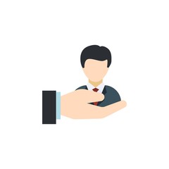 Human Resources creative icon. flat multicolored illustration. From Human Resources icons collection. Isolated Human Resources sign on white background