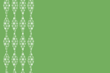 うねりのあるストラクチャ 輪違い麻の葉  若草色