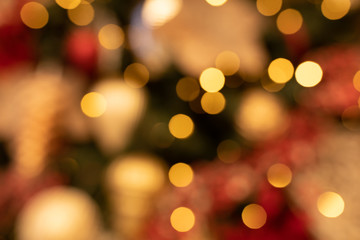 Christmas background. Festive abstract background with bokeh defocused lights