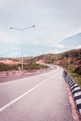 nature mountain  road street