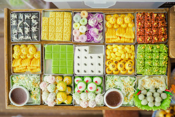 Thai sweets miniature models