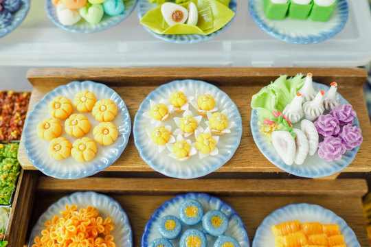 Thai sweets miniature models