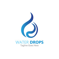 Fototapeta na wymiar Water drop Logo Template vector illustration design