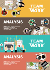 Set of flat design illustration concepts for business, finance, team work, consulting, management, anaysis, career, employment agency, staff training,money, technology,startup,creative.