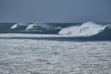 stormy seas at East Ballina, New South Wales, Australia