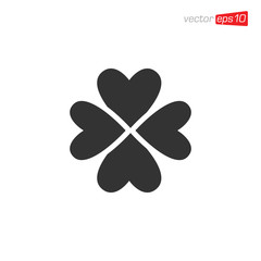 Fototapeta na wymiar Heart Love Icon Design Vector