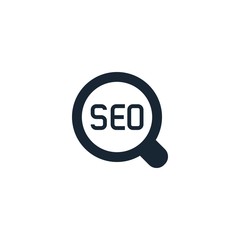 SEO creative icon. filled multicolored illustration. From SEO icons collection. Isolated SEO sign on white background.