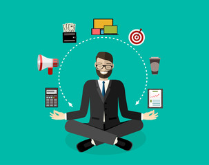 Flat illustration web analytics design , SEO optimization.