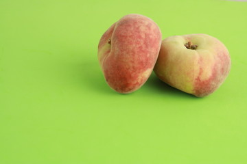 Paraguayan peach on colorful background