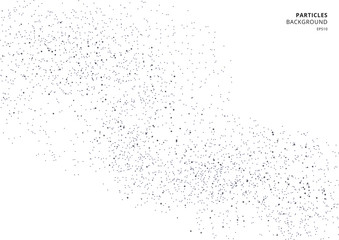 Abstract black grainy texture isolated on white background.