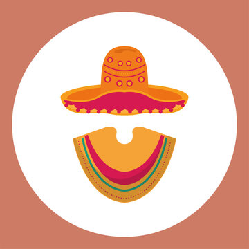 recommend clip art: mexican culture hat with poncho