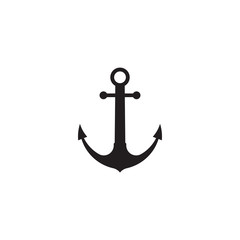 Anchor icon Logo Template vector