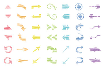 Arrows vector collection.矢印ベクターアイコンセット