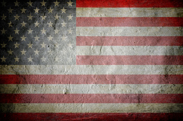 Fototapeta na wymiar Grunge USA Flag background texture
