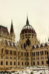 Obraz premium hungarian parliament in budapest
