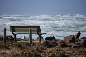 stormy seas at East Ballina, New South Wales, Australia