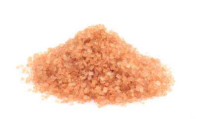 brown sugar closed up isolated on white