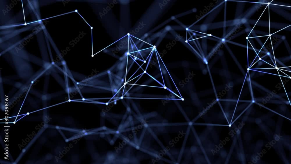 Poster communication network in cyberspace concept.