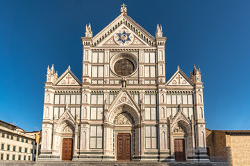 Fototapeta na wymiar basilica of santa croce in florence