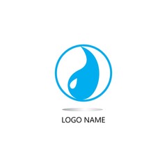 Drop logo vector illustration template