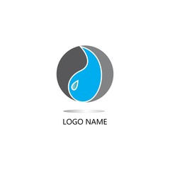 Drop logo vector illustration template