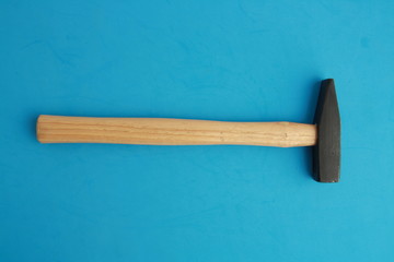 The claw hammer in colorful background