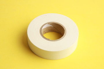roll of white plastic insulating tape