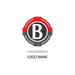 Obraz premium B LOGO SYMBOL MODERN BUSINESS